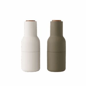 Bottle Grinder 2 pcs, Hunting Green-Beige-Walnut